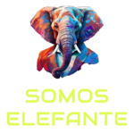 Imagen de Amarillo Vertical Logotipo Logo Somos Elefante